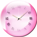 フロート時計【３色ピンク】