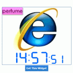 Internet Explorer 8 Clock Gadget