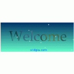 Welcome widget with date